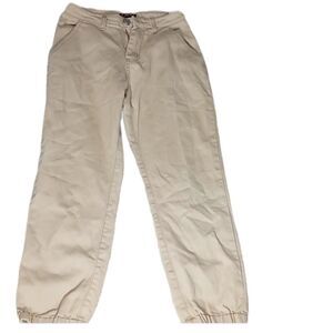 Kroix designer denim jogger gold/tan S
